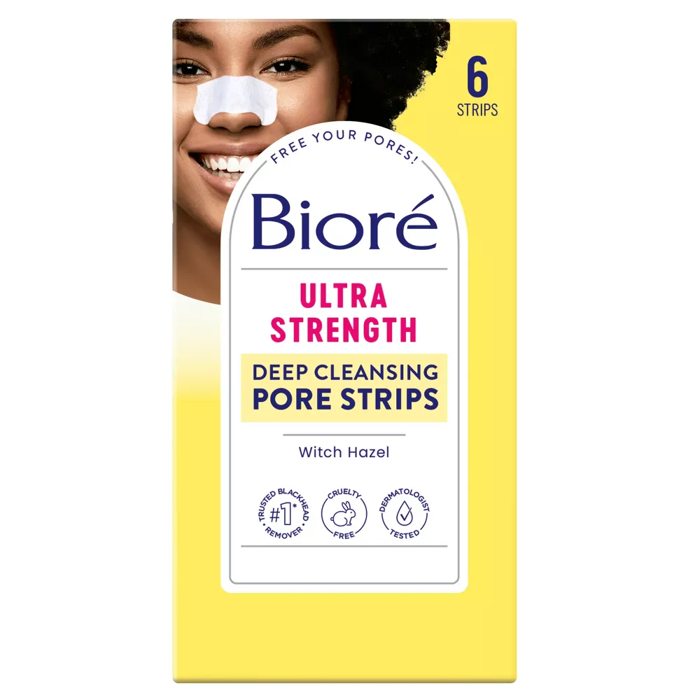 Biore Ultra Deep Cleansing Pore Strips For Nose, 6 Ea